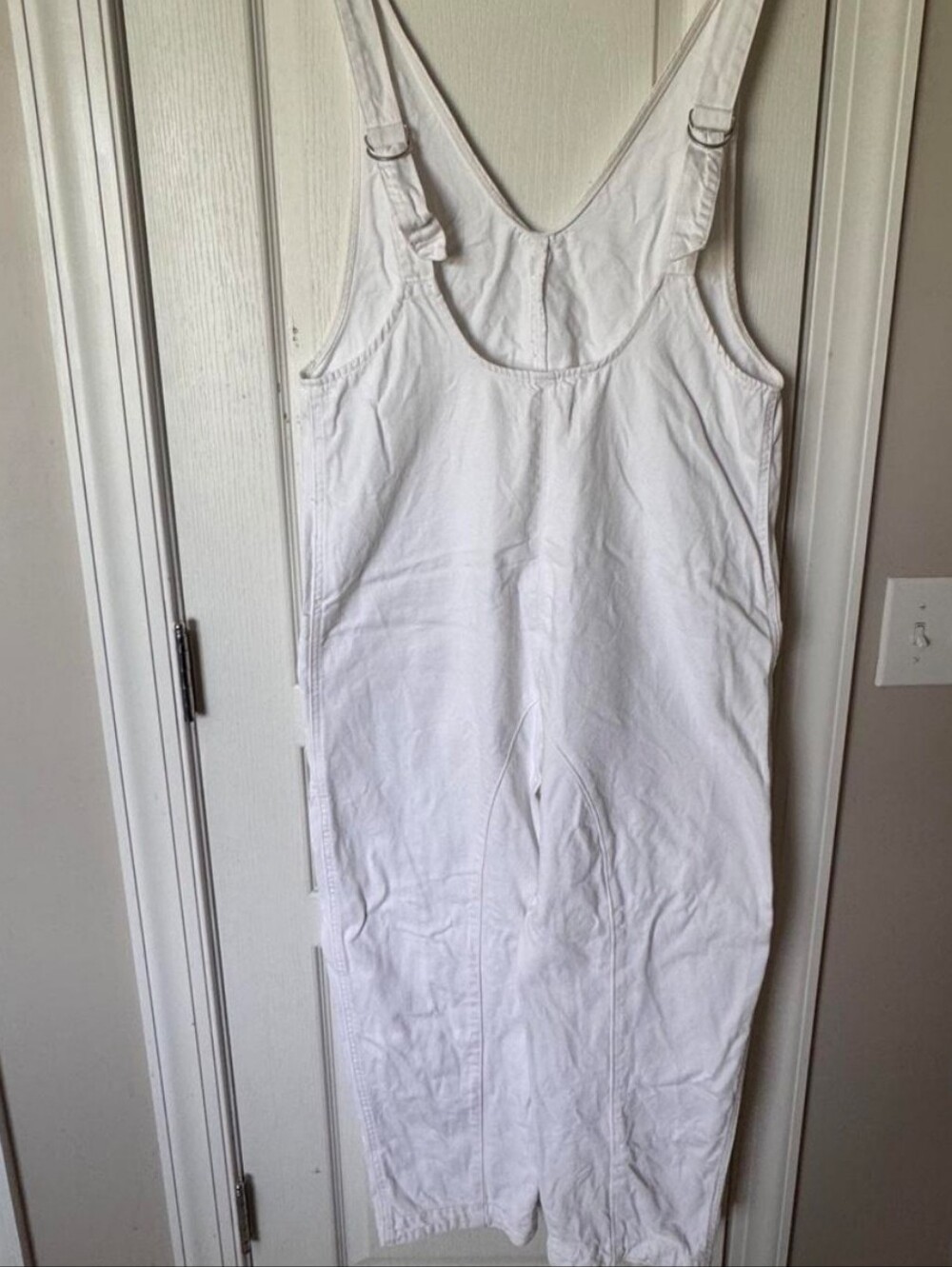 Free People White Dungaree Overalls - Picture 3 of 4